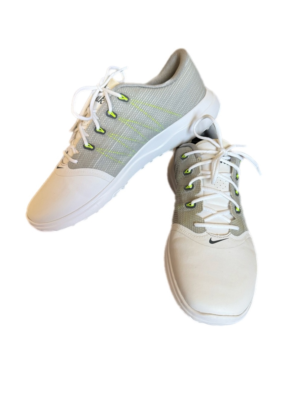Nike Lunar Empress 2 women’s White and Light Gray spikeless golf shoes - Picture 2 of 8
